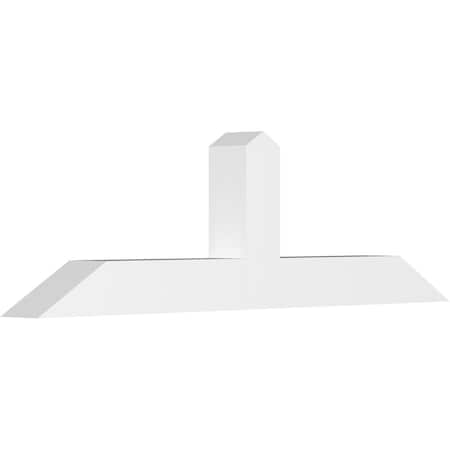 Ekena Millwork Portland Architectural Grade PVC Gable Bracket, 48"W x 14"H x 4"D x 4"F, 7/12 Pitch GBP048X14X0404POR00